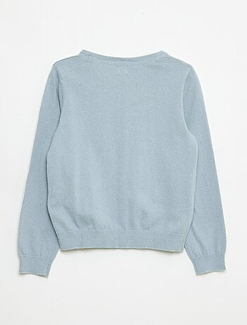 Chaqueta de punto lisa