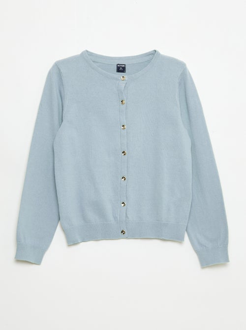 Chaqueta de punto lisa - Kiabi