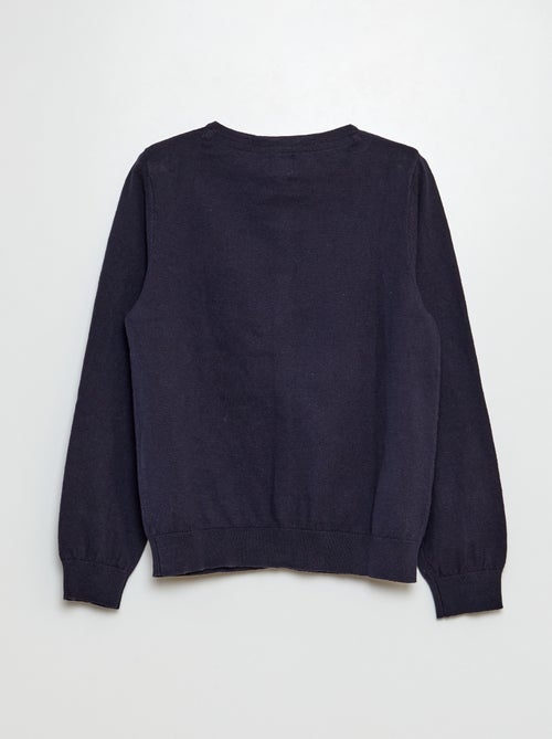 Chaqueta de punto lisa - Kiabi