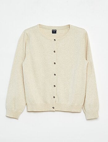 Chaqueta de punto lisa
