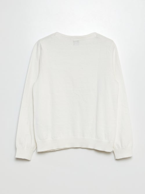 Chaqueta de punto lisa - Kiabi