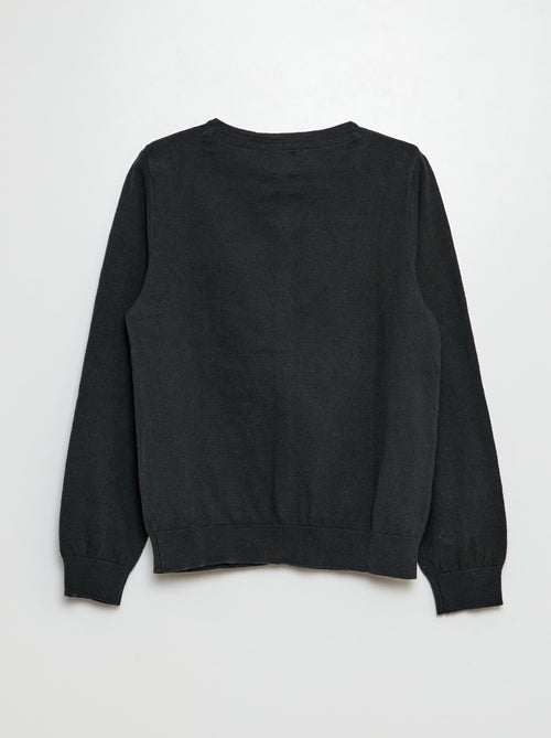 Chaqueta de punto lisa - Kiabi