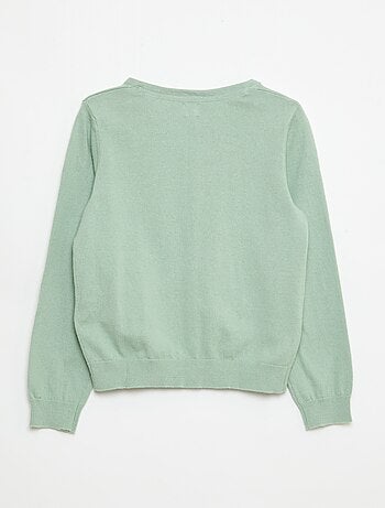 Chaqueta de punto lisa