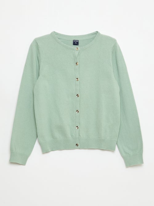 Chaqueta de punto lisa - Kiabi