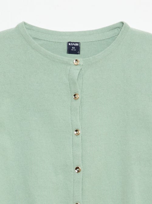 Chaqueta de punto lisa - Kiabi