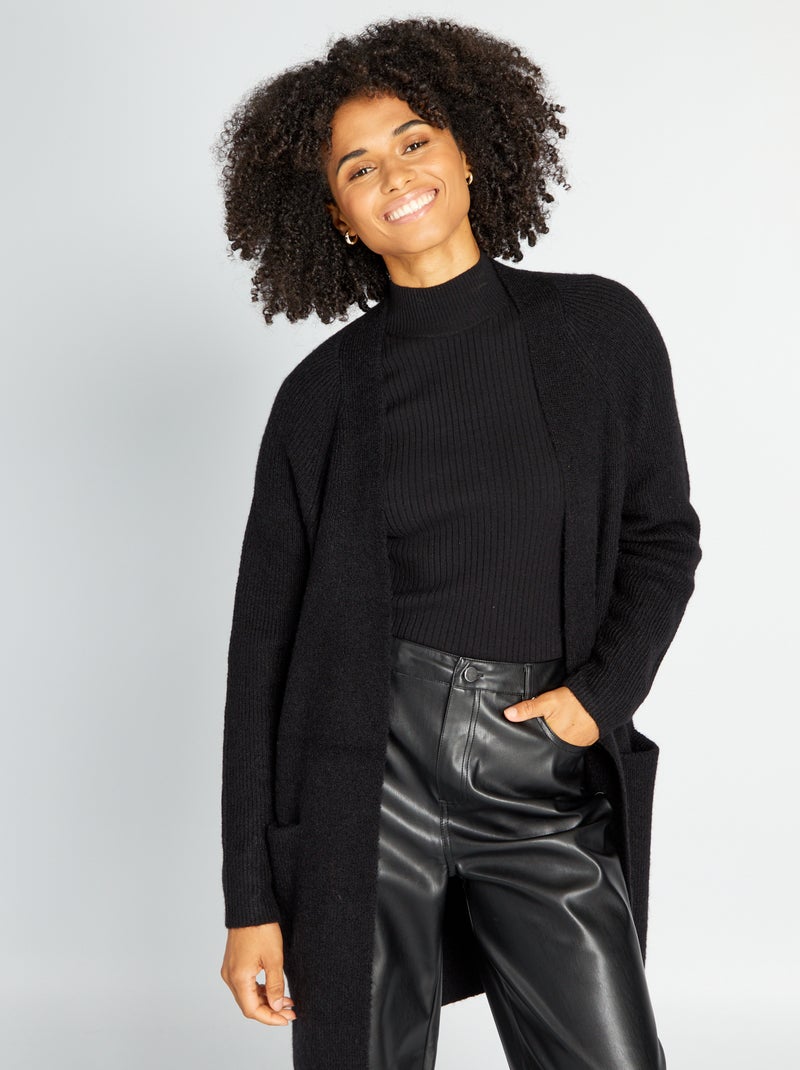 Chaqueta de punto negro - Kiabi
