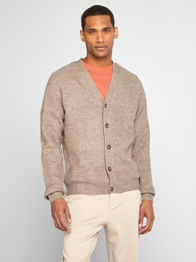 Chaqueta de punto perlado BEIGE - Kiabi
