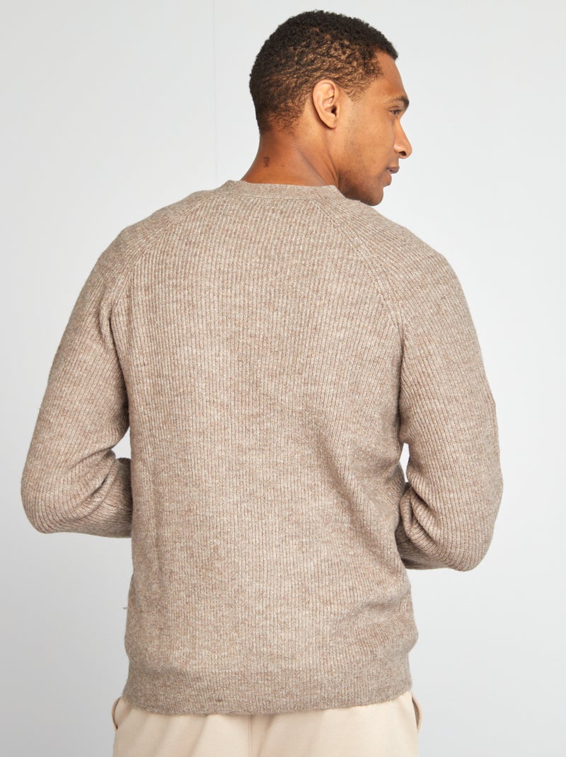 Chaqueta de punto perlado BEIGE - Kiabi