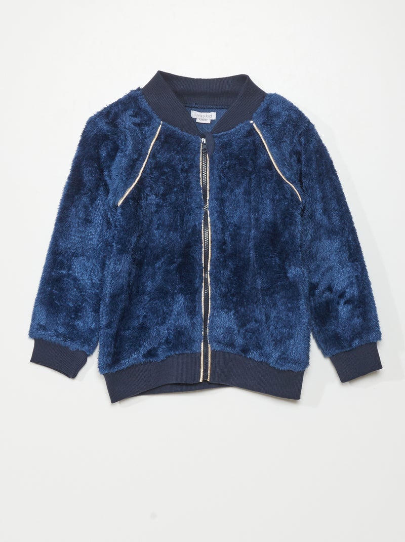 Chaqueta de punto suave AZUL - Kiabi