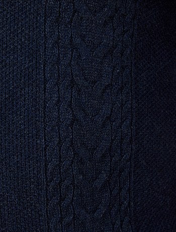 Tallas grandes hombre - Chaqueta de punto trenzado - Kiabi