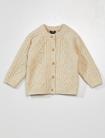 Chaqueta de punto trenzado - Kiabi
