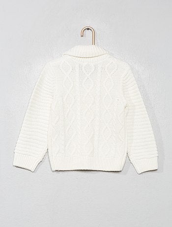 Chaqueta de punto trenzado - Kiabi