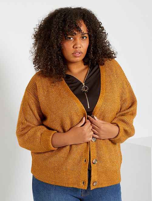 Chaqueta de punto tricotado - AMARILLO - Kiabi - 18.00€