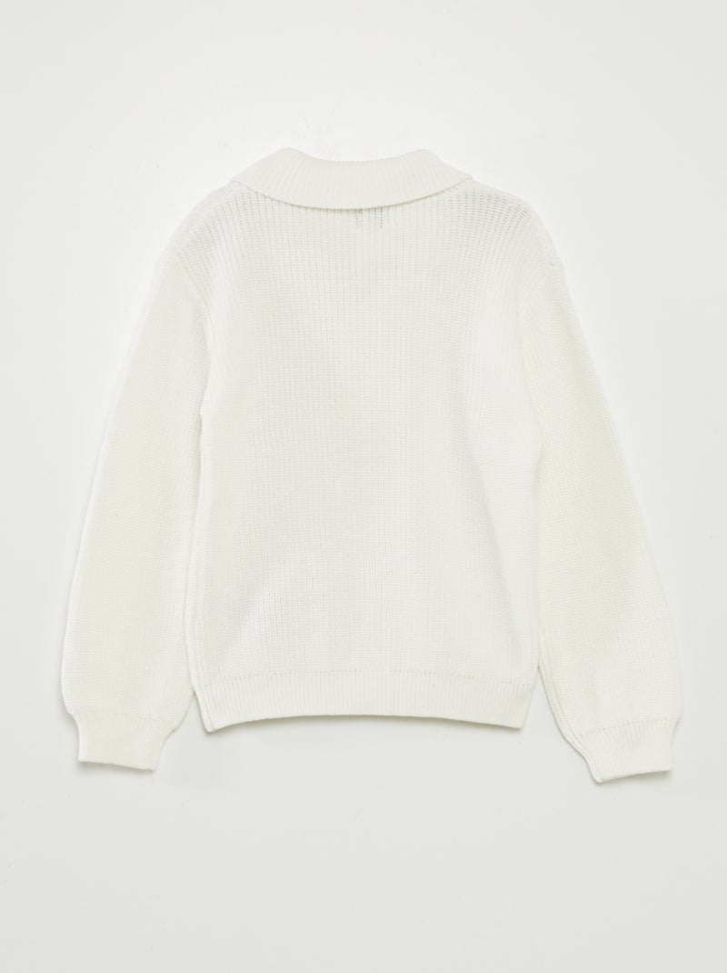 Chaqueta de punto tricotado BEIGE - Kiabi