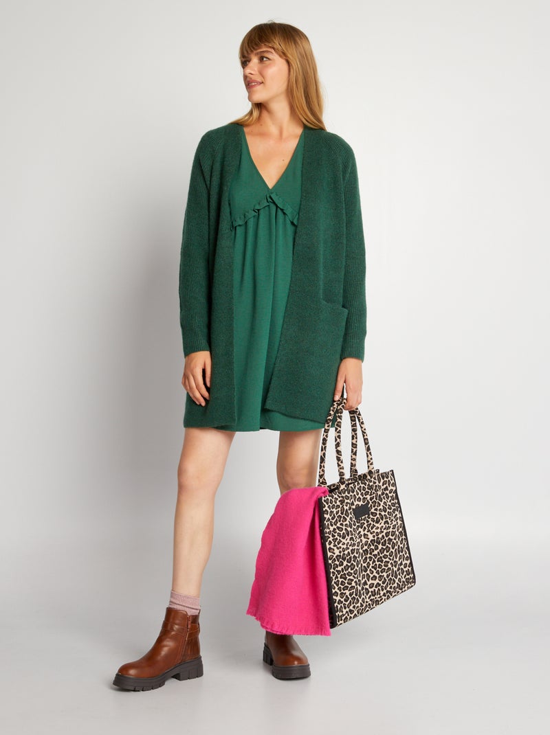 Chaqueta de punto VERDE - Kiabi