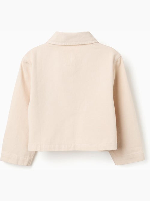 Chaqueta de sarga con bordados en punto de cruz - Kiabi