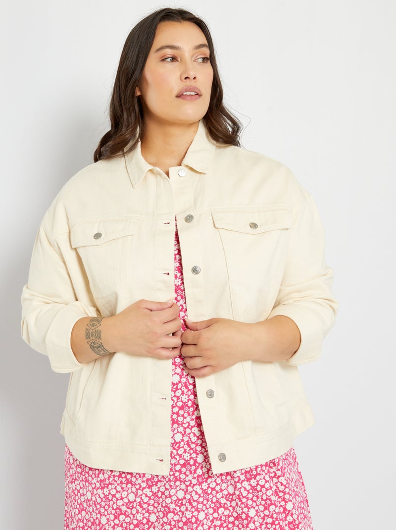 Chaqueta de sarga crudo - Kiabi