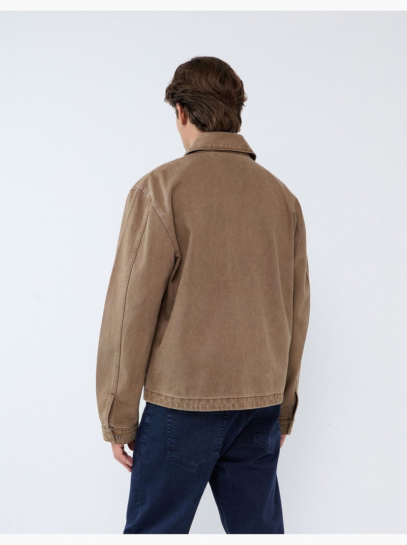 Chaqueta de sarga, mo fashion Beige - Kiabi