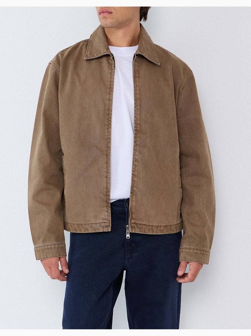 Chaqueta de sarga, mo fashion Beige - Kiabi