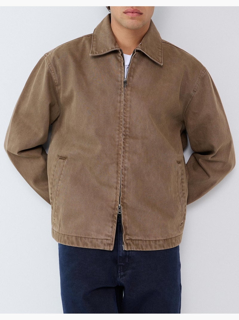 Chaqueta de sarga, mo fashion Beige - Kiabi