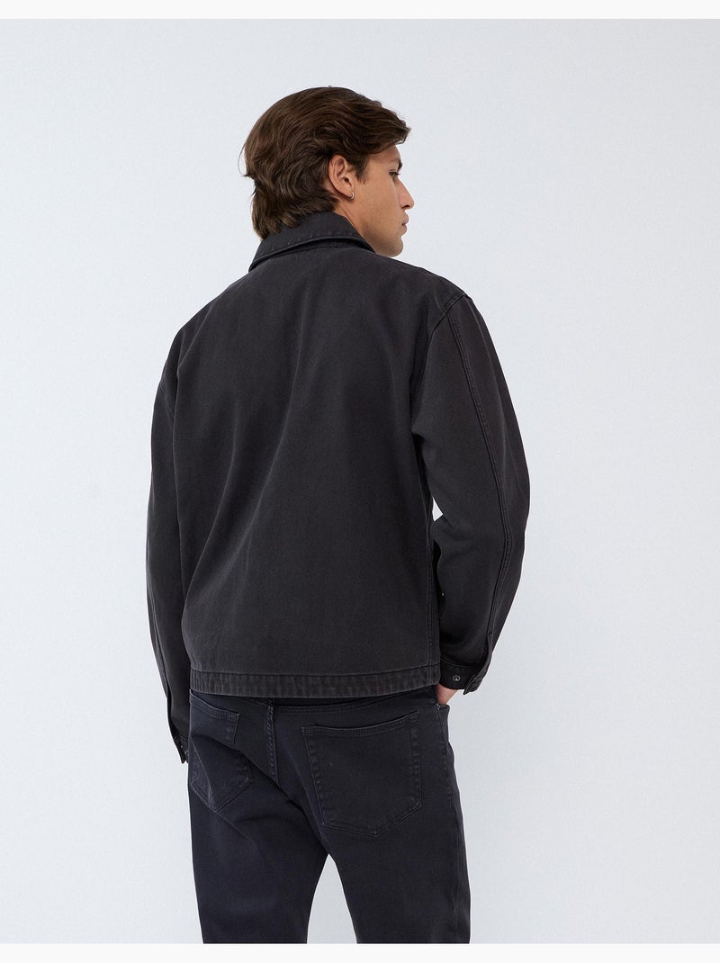 Chaqueta de sarga, mo fashion Gris - Kiabi