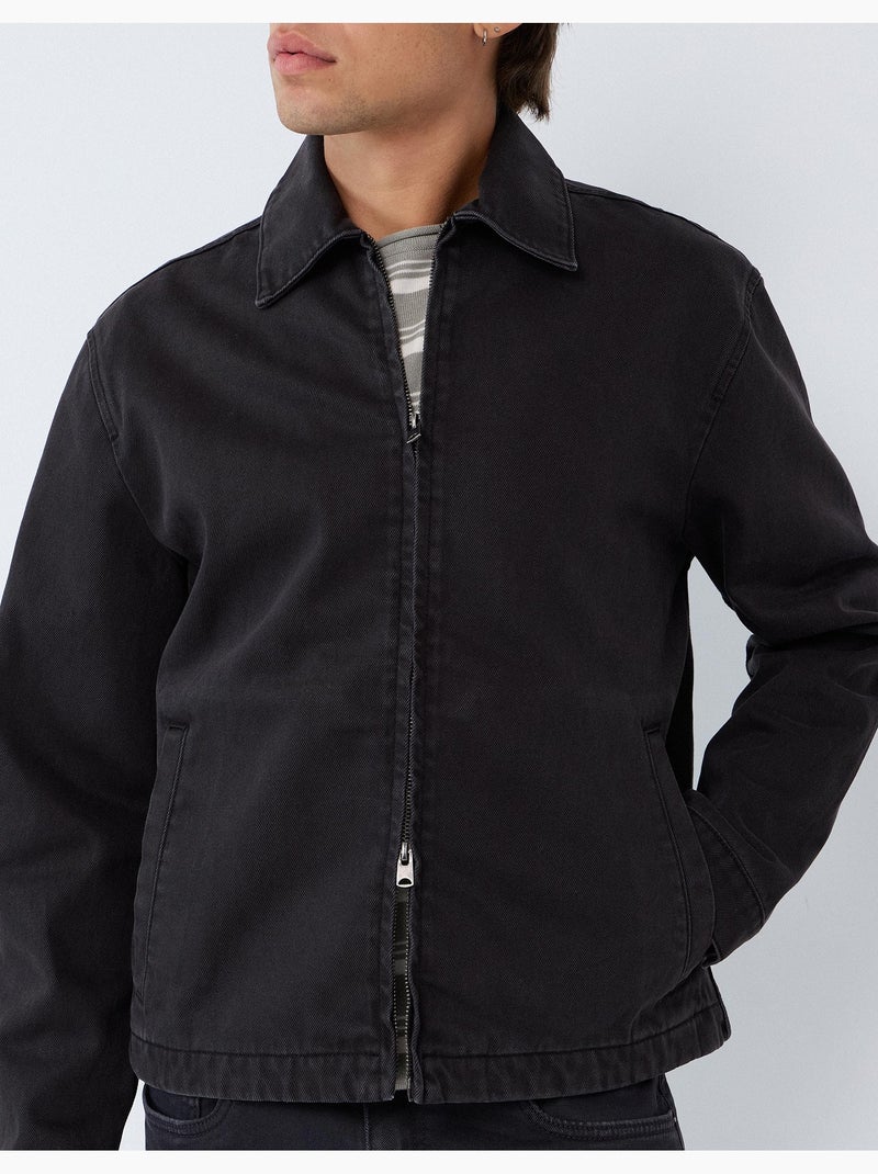 Chaqueta de sarga, mo fashion Gris - Kiabi
