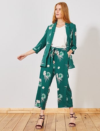 Chaqueta de sastre de flores - Kiabi