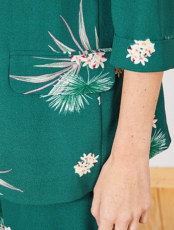 Chaqueta de sastre de flores - Kiabi