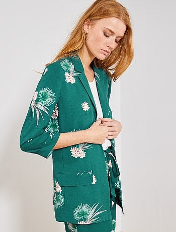 Chaqueta de sastre de flores - Kiabi