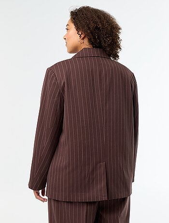 Chaqueta de sastre larga con doble botonadura