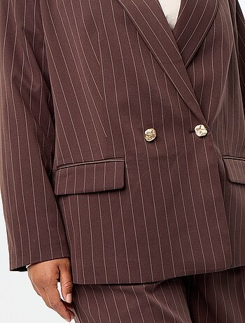 Chaqueta de sastre larga con doble botonadura