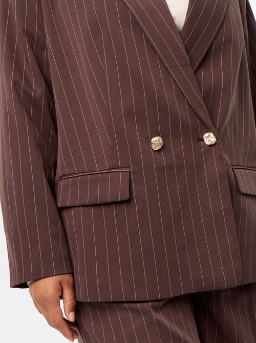 Chaqueta de sastre larga con doble botonadura - Kiabi