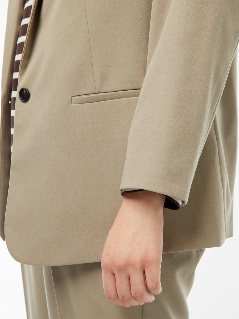 Chaqueta de sastre larga Verde - Kiabi