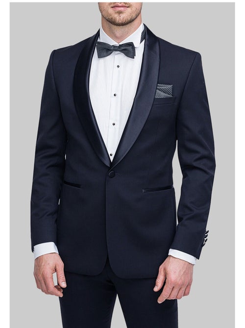 Chaqueta de satén con cuello chal Kebello - Kiabi