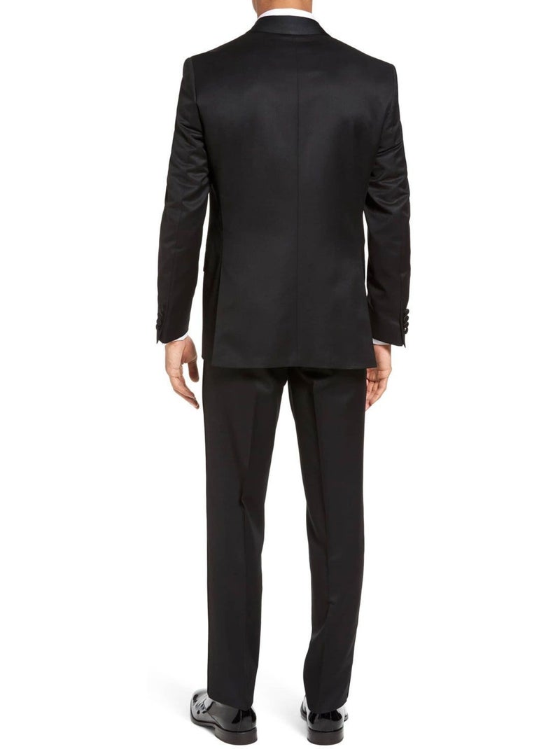 Chaqueta de satén con cuello chal Kebello Negro Negro - Kiabi
