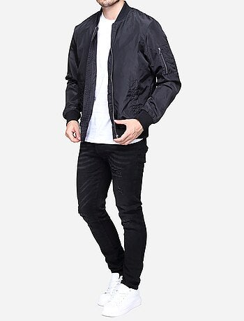 Chaqueta de satén lisa - Frilivin
