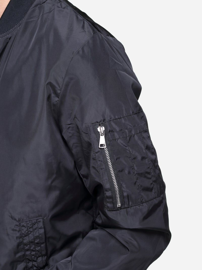 Chaqueta de satén lisa - Frilivin Negro - Kiabi