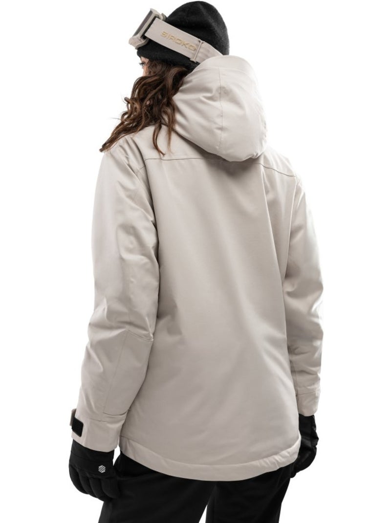 Chaqueta de snowboard mujer esquí y nieve mujer w6-w eriz Beige - Kiabi