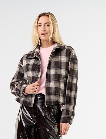 Chaqueta de tela a cuadros