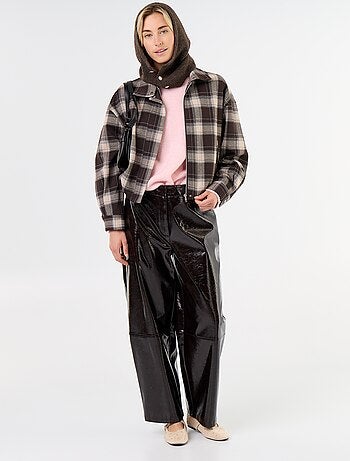Chaqueta de tela a cuadros