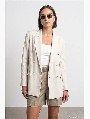 Chaqueta de tencel, algodón y lino dilvin