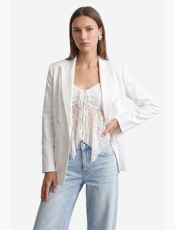 Chaqueta de tencel, algodón y lino dilvin
