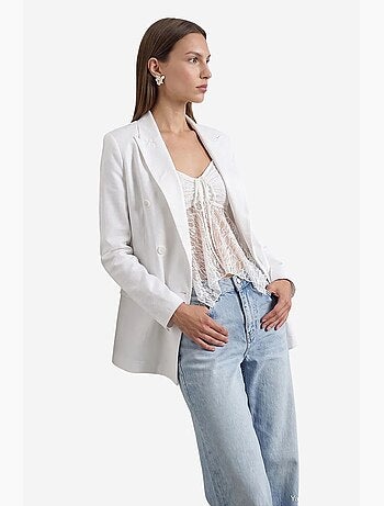 Chaqueta de tencel, algodón y lino dilvin