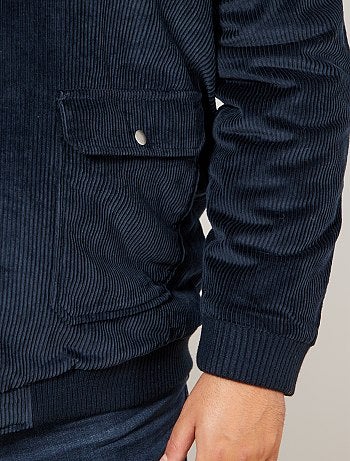 Tallas grandes hombre - Chaqueta de terciopelo con forro de borreguito - Kiabi