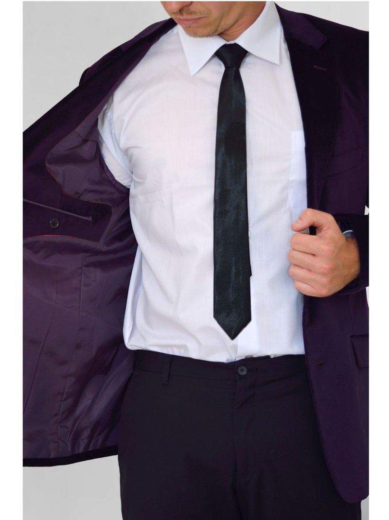 Chaqueta de terciopelo Kebello Violeta - Kiabi