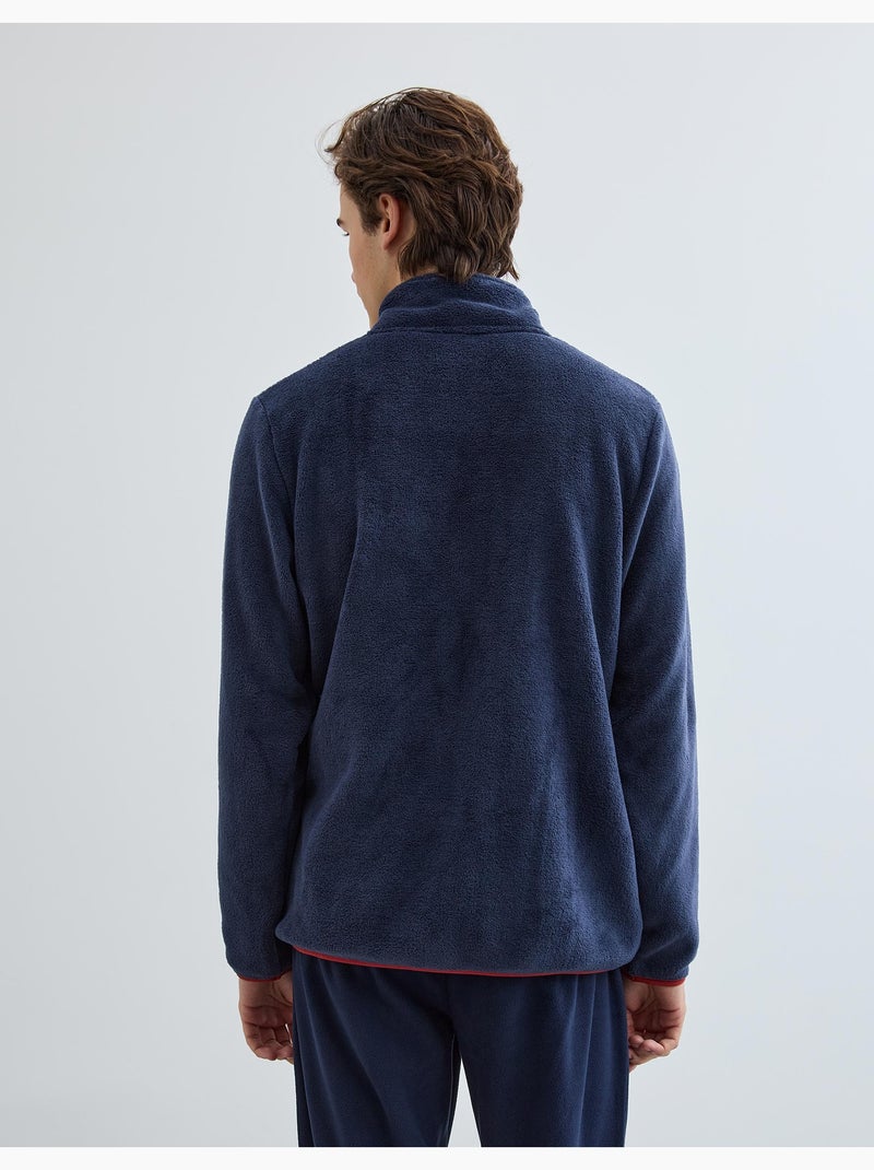 Chaqueta de terciopelo polar, MO Fashion Azul - Kiabi