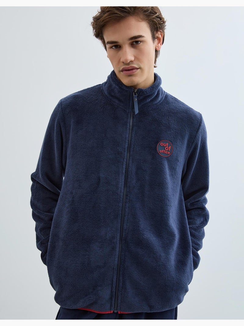 Chaqueta de terciopelo polar, MO Fashion Azul - Kiabi