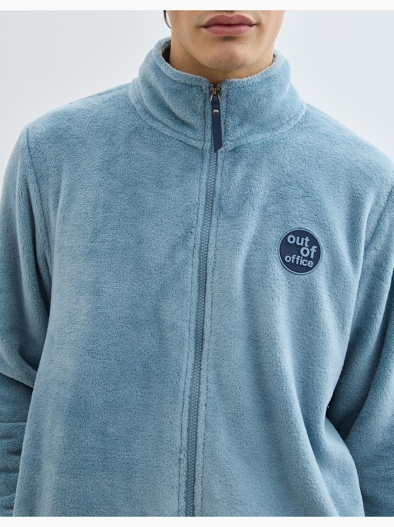 Chaqueta de terciopelo polar, MO Fashion Gris - Kiabi