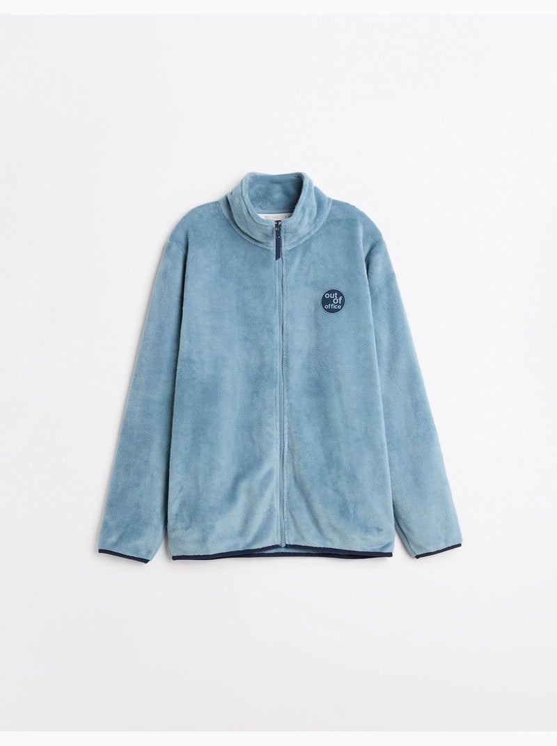 Chaqueta de terciopelo polar, MO Fashion Gris - Kiabi