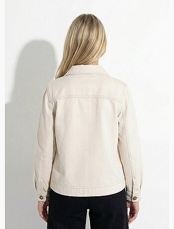 Chaqueta de trabajo con botones en denim - Afibel